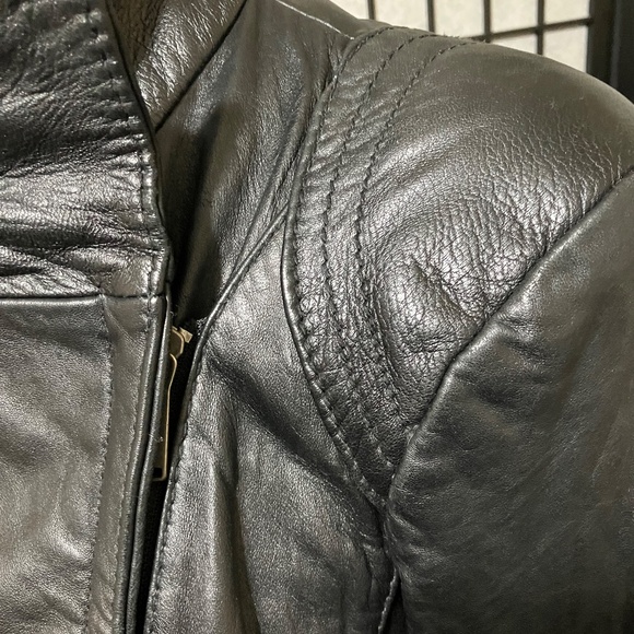 MICHAEL KORS GENUINE LEATHER MOTO JACKET SIZE XL - Picture 6 of 13